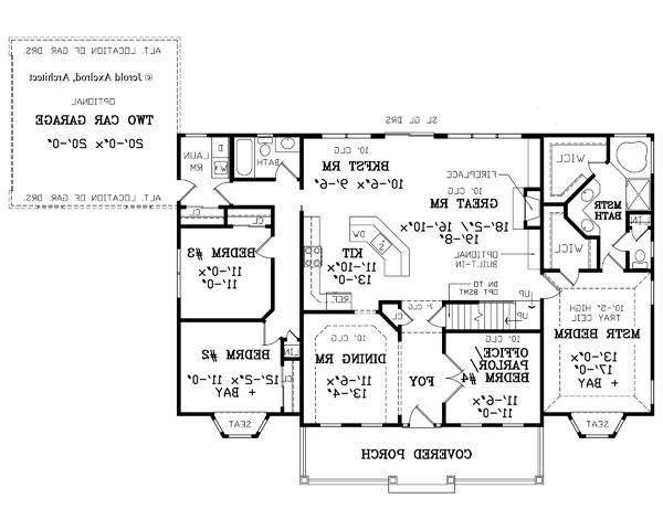 First Floor Plan image of MARIETTA House Plan